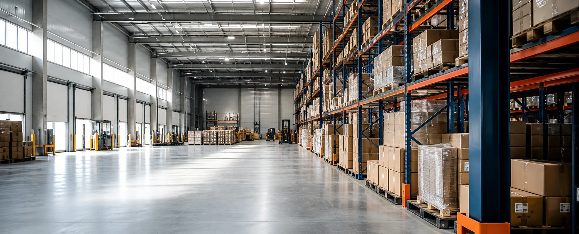 Modern wholesale distribution warehouse